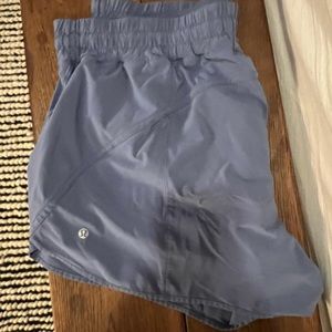 Lululemon slate blue shorts - TRACK THAT LINED 5” shorts